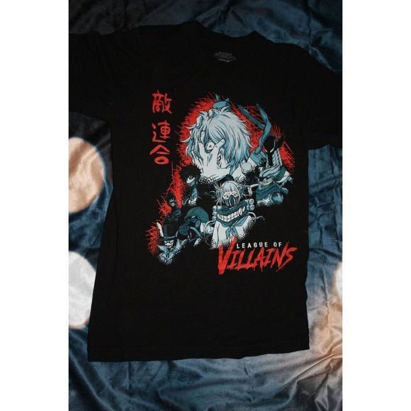 Black My Hero Academia Funimation League of Villains‎ T-Shirt Size Small - Picture 1 of 3